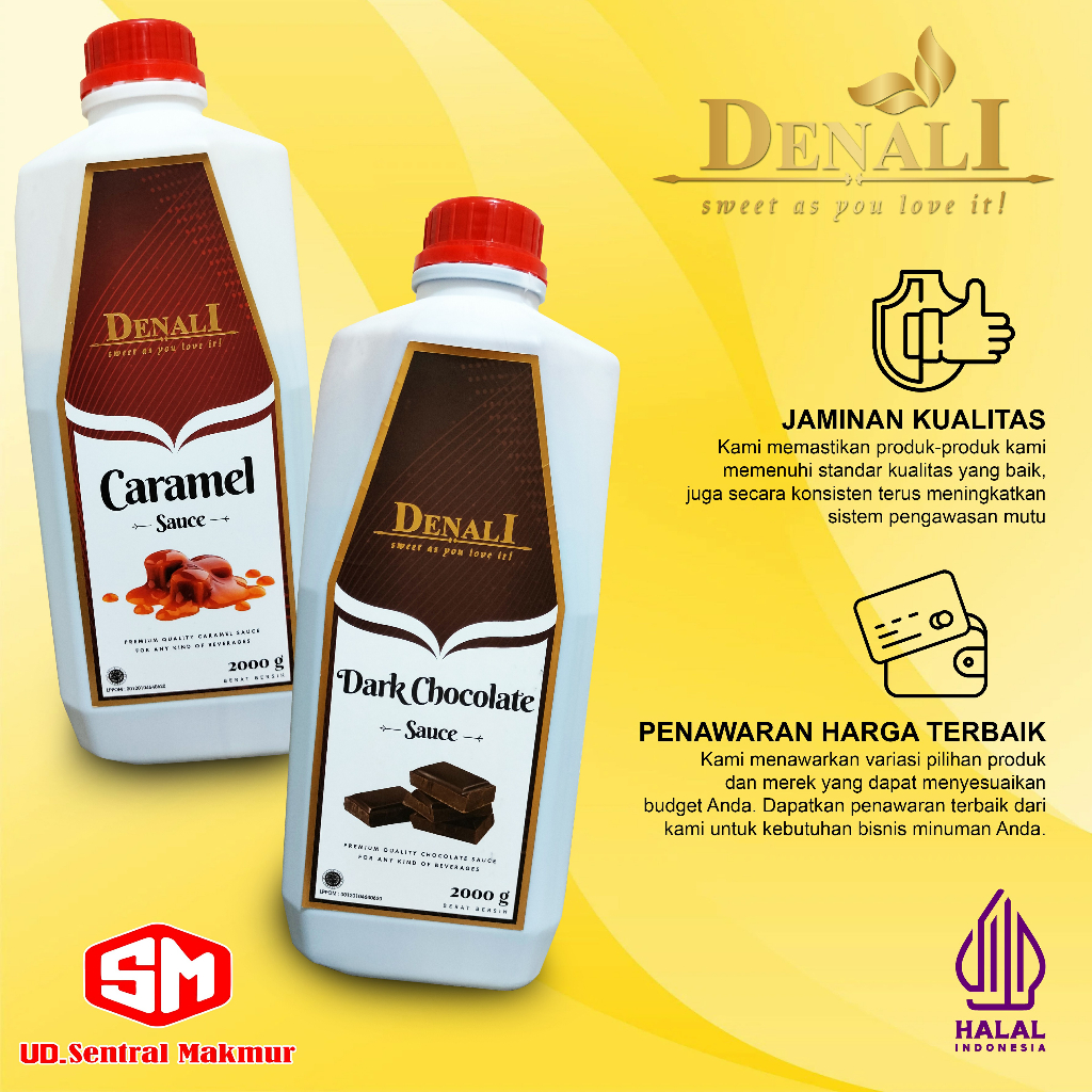 

DENALI SAUCE" DARK CHOCOLATE & CARAMEL 2000 G