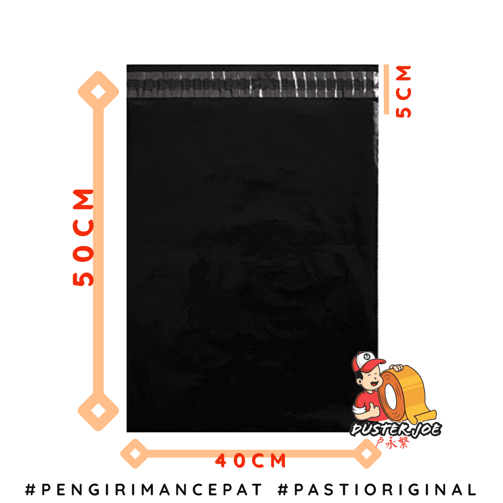

RK Plastik Polymailer 40x50 Sinar Ross HITAM PE GLOSSY PER 1 IKAT