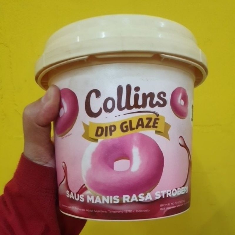 

Collins Dip Glaze Stroberi 1kg
