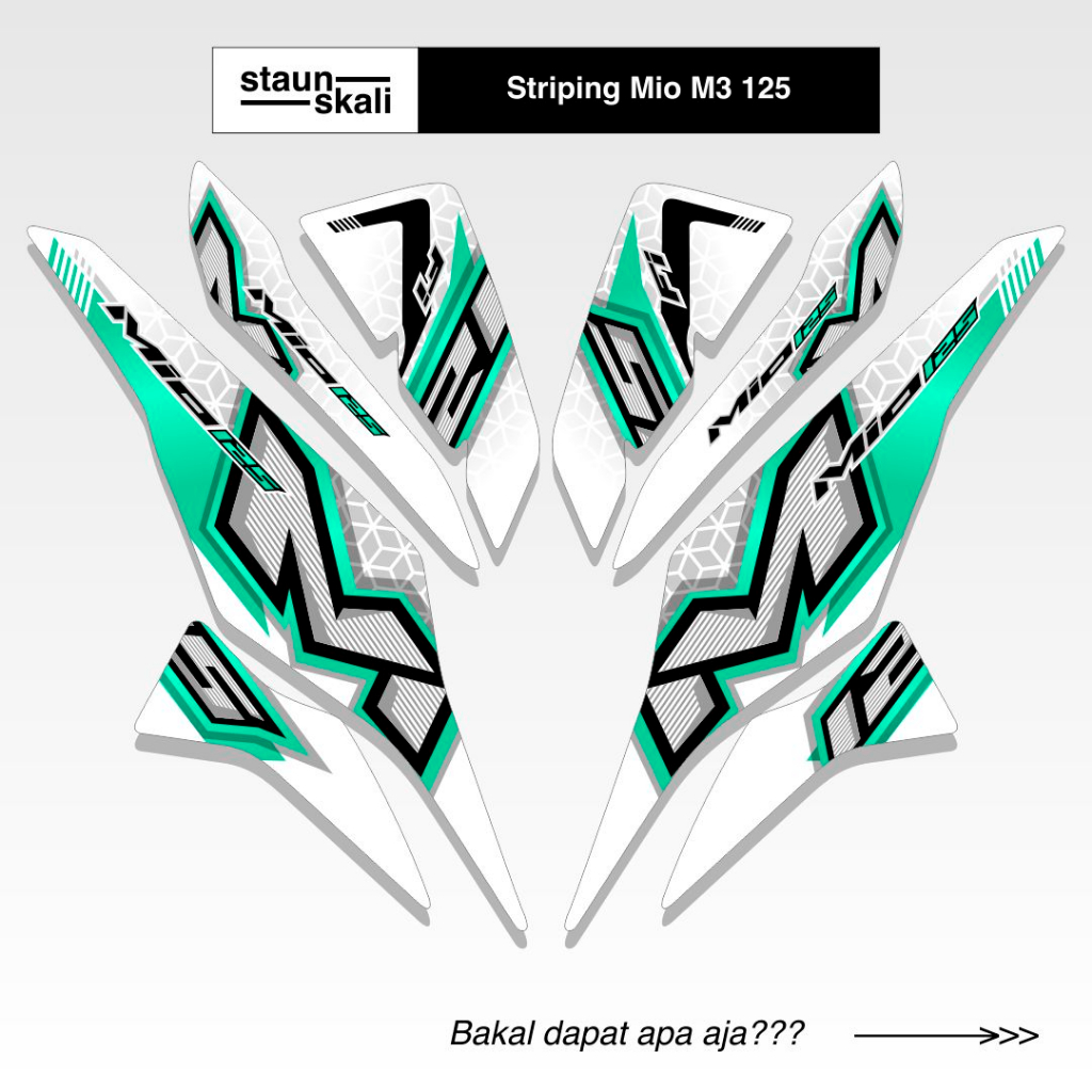 Striping Mio M3 125 Variasi (5) Z 125i Yamaha Full Body 2013 2014 2015 2016 2017 2018 2019 2020 2021