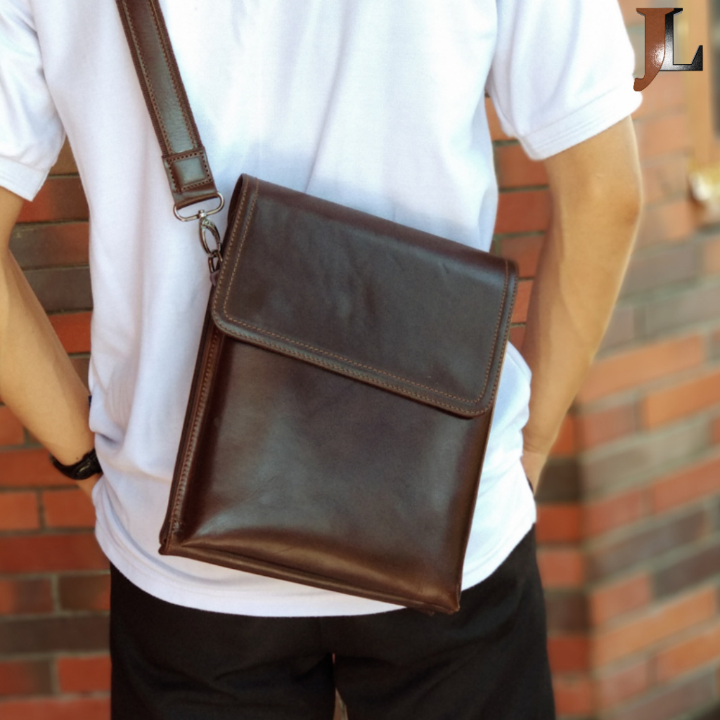 Tas Selempang Pria Kulit Tas Kulit Pria Tas Pria Tas Jalan / Bellard
