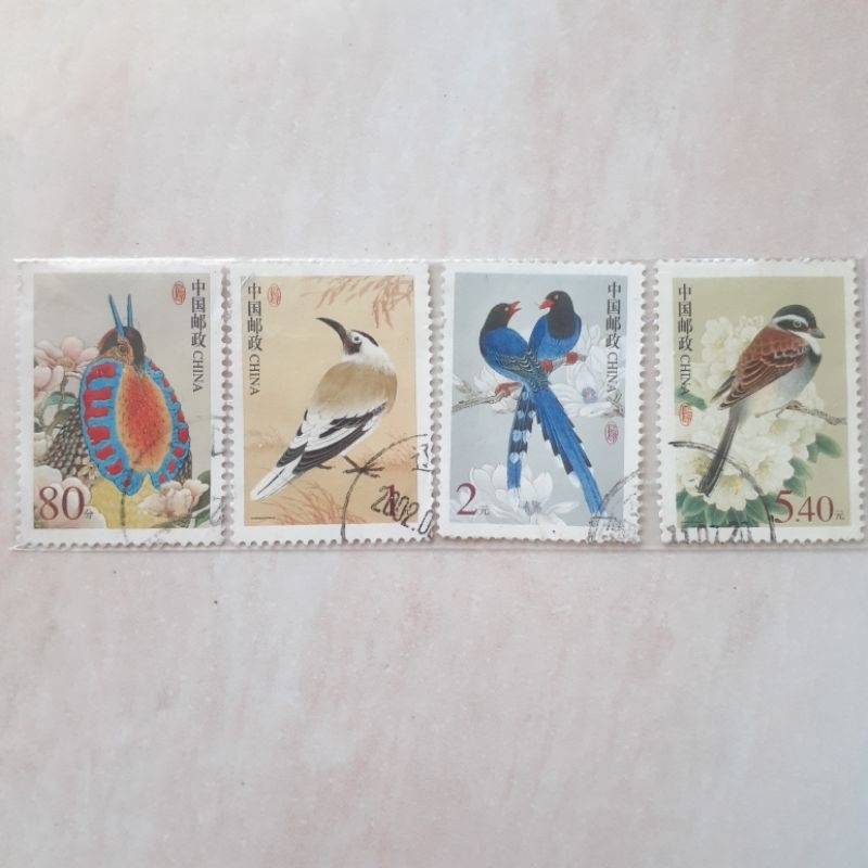 

Perangko China Bird Tahun 2002 set 4pcs