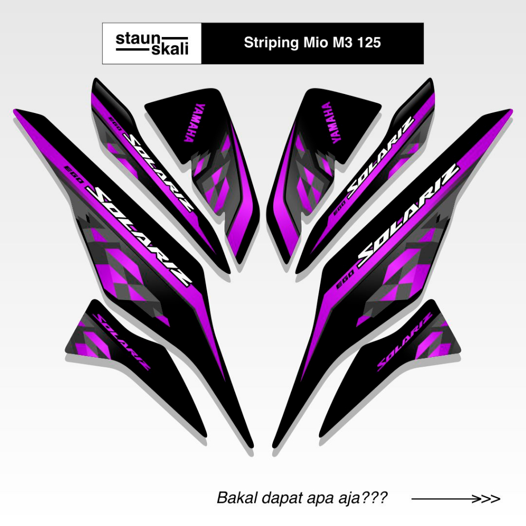 Striping Mio M3 125 Variasi (6) Z 125i Yamaha Full Body 2013 2014 2015 2016 2017 2018 2019 2020 2021