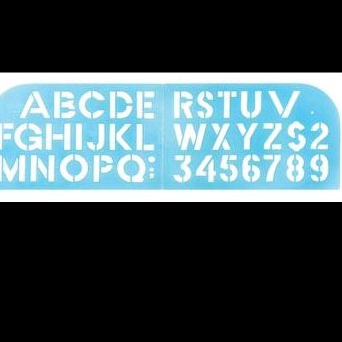 

Penggaris huruf Butterfly HA 190 (24 set)