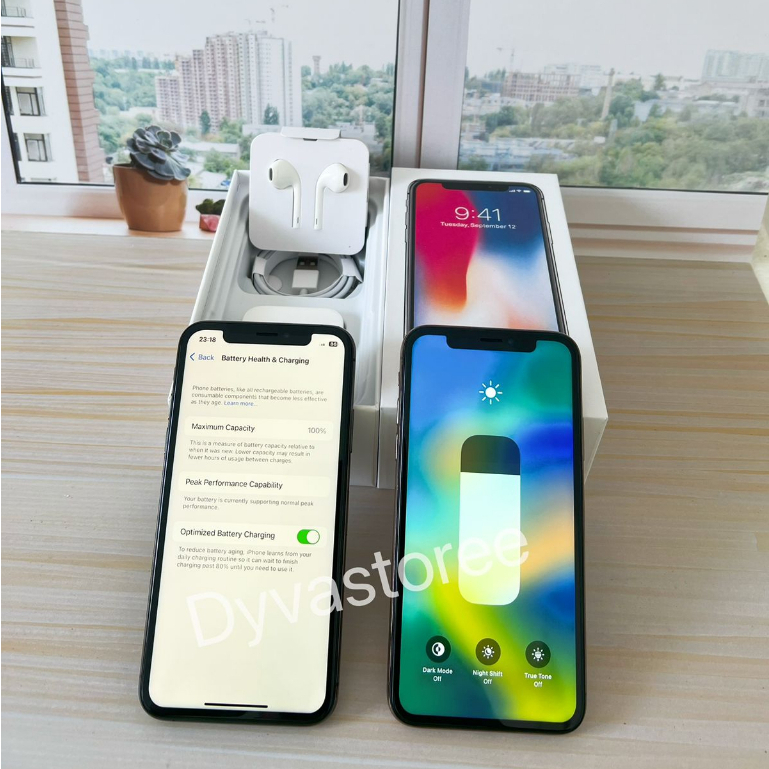 HP Apple iPhone Xs 64GB/256GB/512GB Fullset Handphone Second 100% Original Garansi Ex Internasional-3