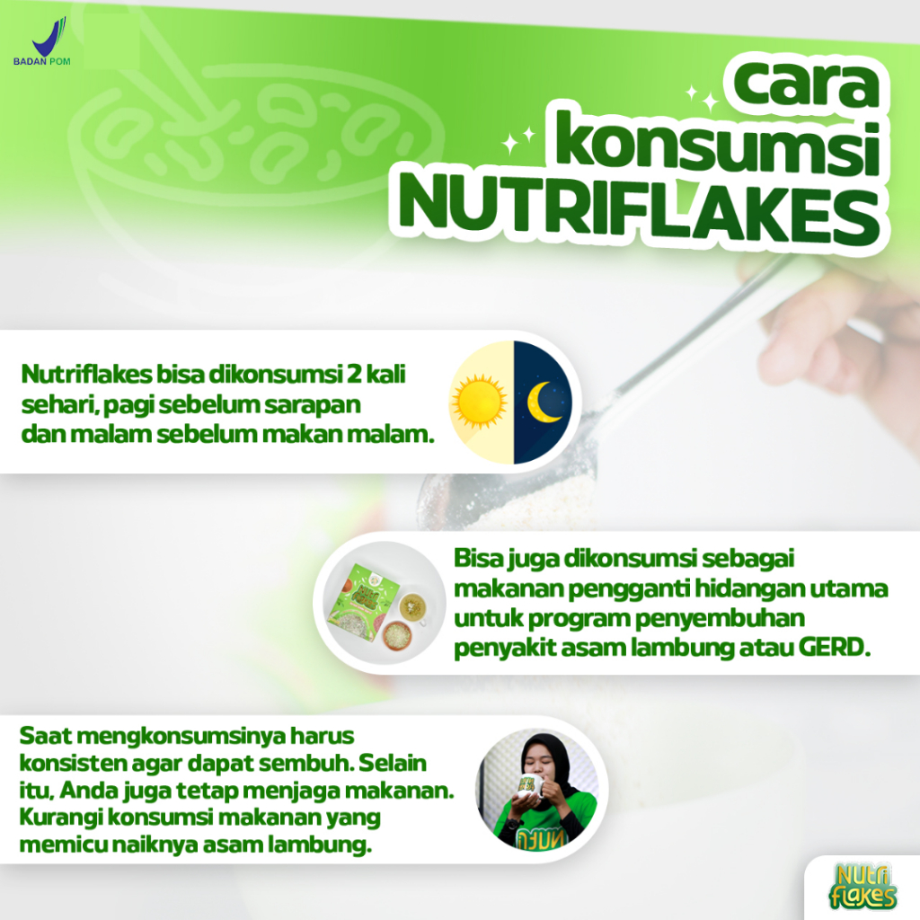 

QH Nutriflakes Sereal Atasi Maag Gerd Original 2 Box