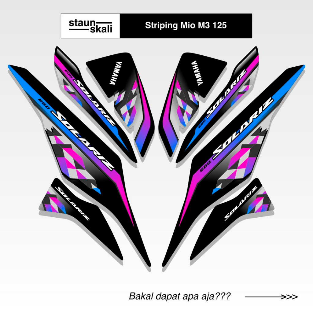 Striping Mio M3 125 Variasi (7) Z 125i Yamaha Full Body 2013 2014 2015 2016 2017 2018 2019 2020 2021