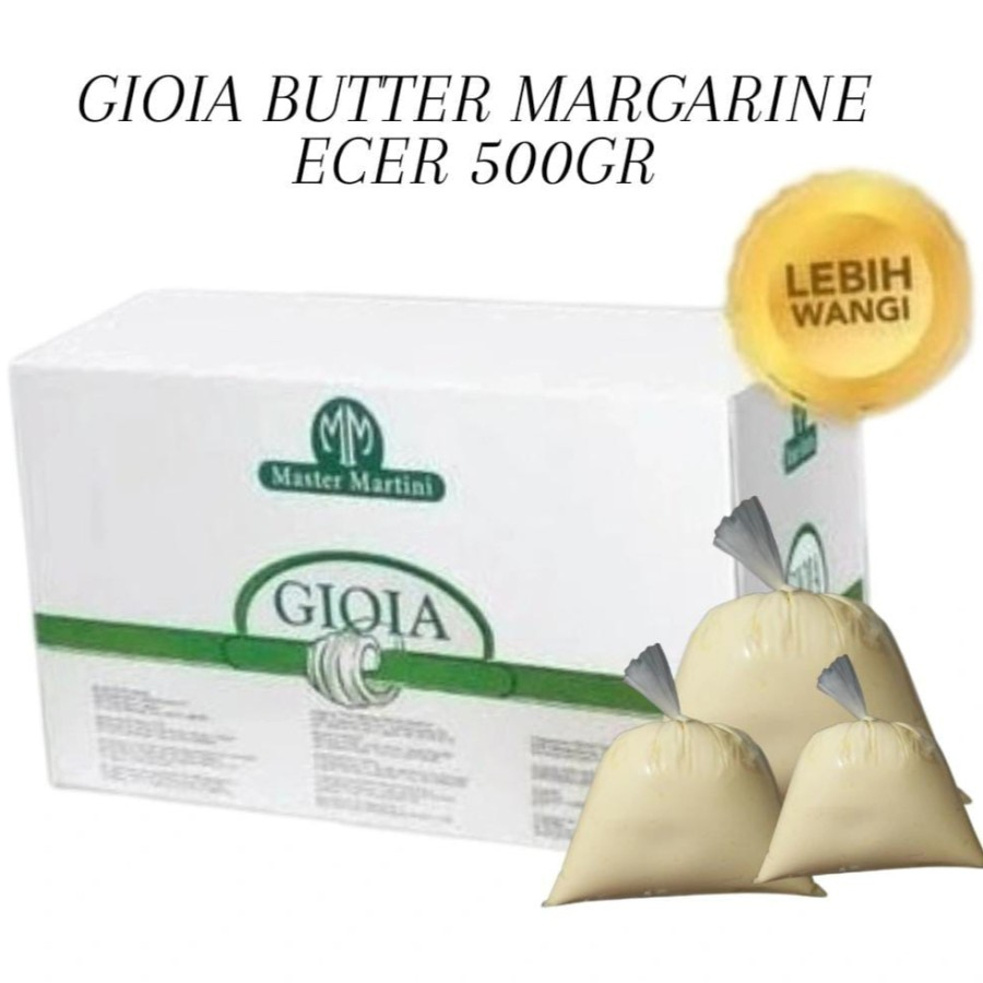 

GIOIA BUTTER MARGARINE ECER 500GR , COCOK UNTUK VEGETARIAN/DAIRY FREE