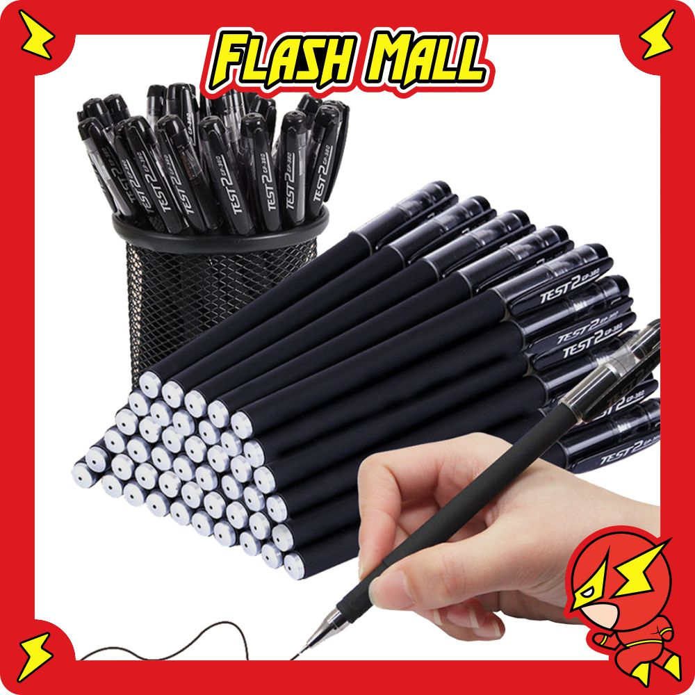 

FLASHmall Pena Polos Gel Hitam Pulpen Sekolah Kantor Import S082
