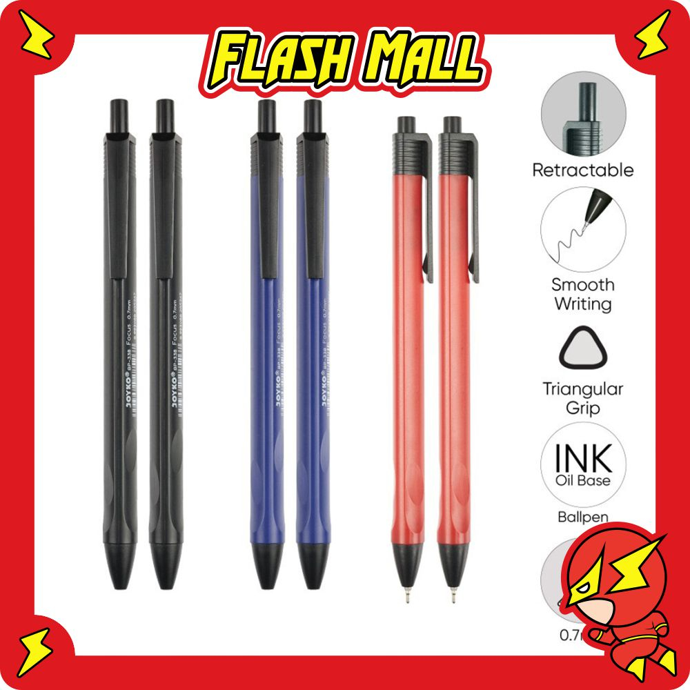 

FLASHmall Ballpoint Pen 0.7 mm Semi Gel Pen untuk Menulis Lebih Halus S065