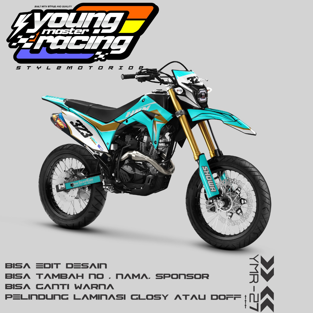 Decal CRF150L supermoto full body decal crf150 full body dekal crf 150 full body dekal crf 150 terba