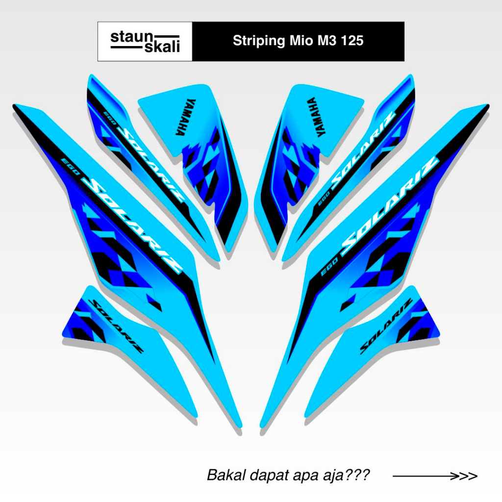 Striping Mio M3 125 Variasi (8) Z 125i Yamaha Full Body 2013 2014 2015 2016 2017 2018 2019 2020 2021