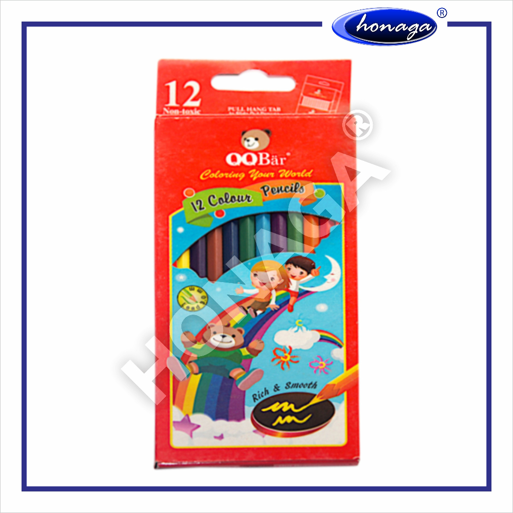 

Pencil 12 warna panjang QQ Bar (6 Set)