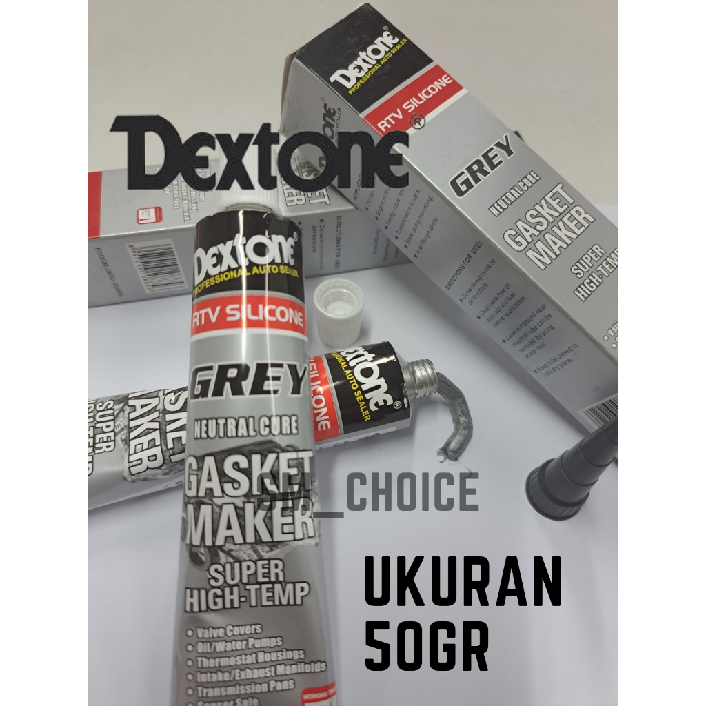 LEM GASKET DEXTONE GREY TAHAN PANAS LEM PAKING MESIN DEXTONE 50GR DAN 25GR