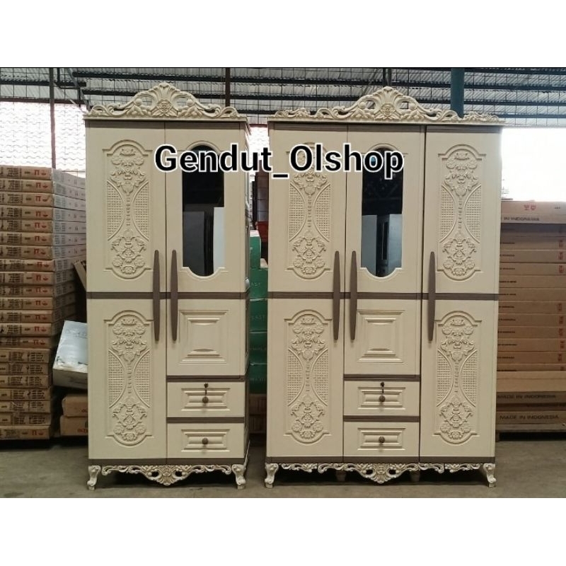 (Khusus Wilayah Palembang) Lemari Pakaian Olymplast Classic Bone Lemari Olymplast OTC Classic 2PL/3P