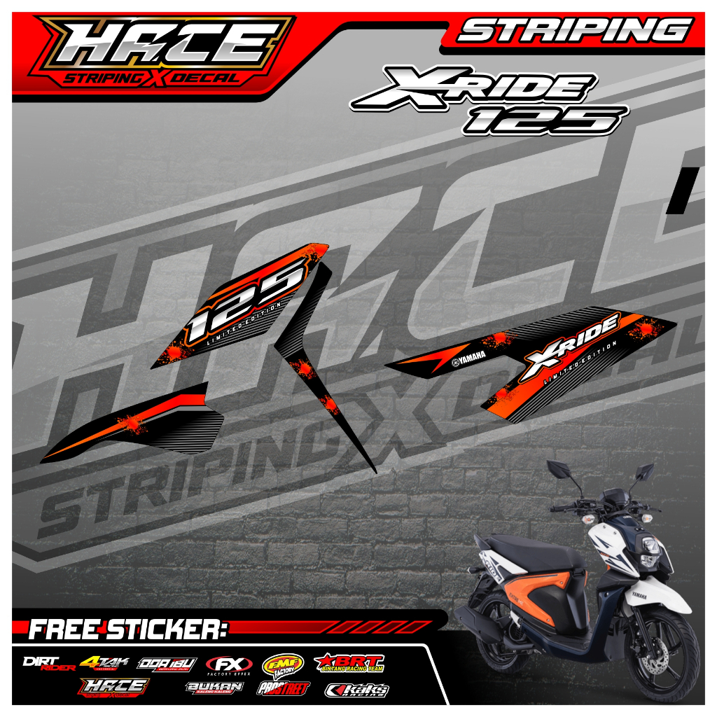 66 STRIPING X RIDE 125 - STRIPING X RIDE 125 PREMIUM GRAFIK