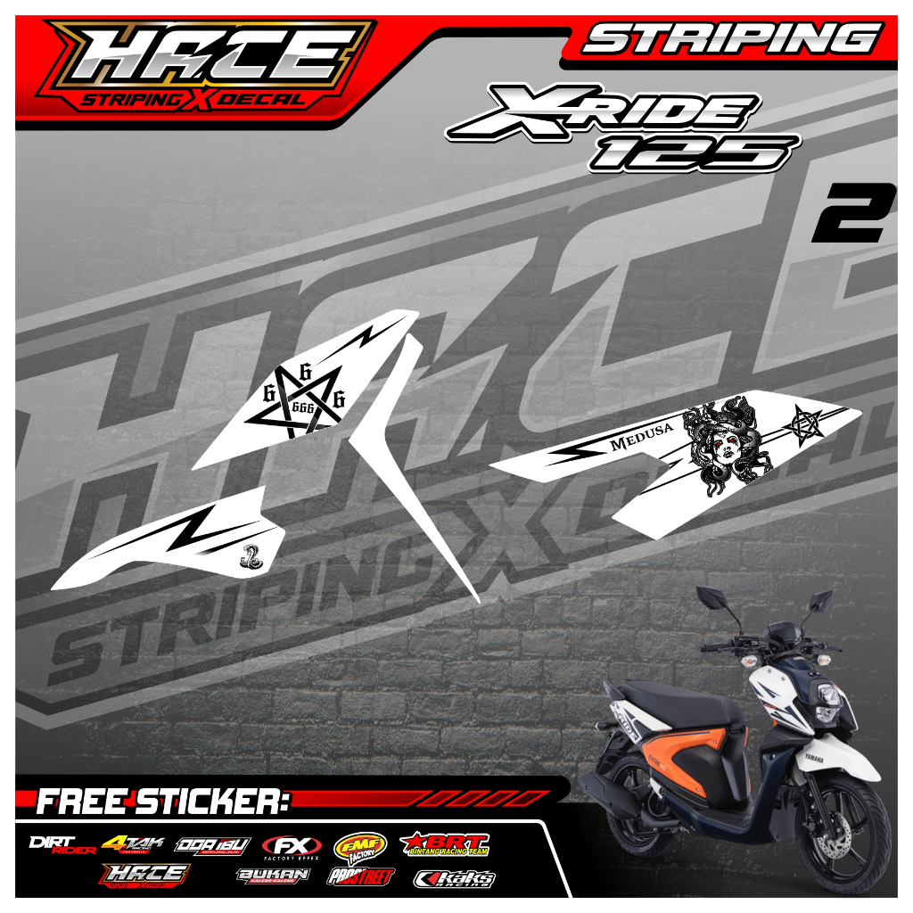 67 STRIPING X RIDE 125 - STRIPING X RIDE 125 PREMIUM MEDUSA