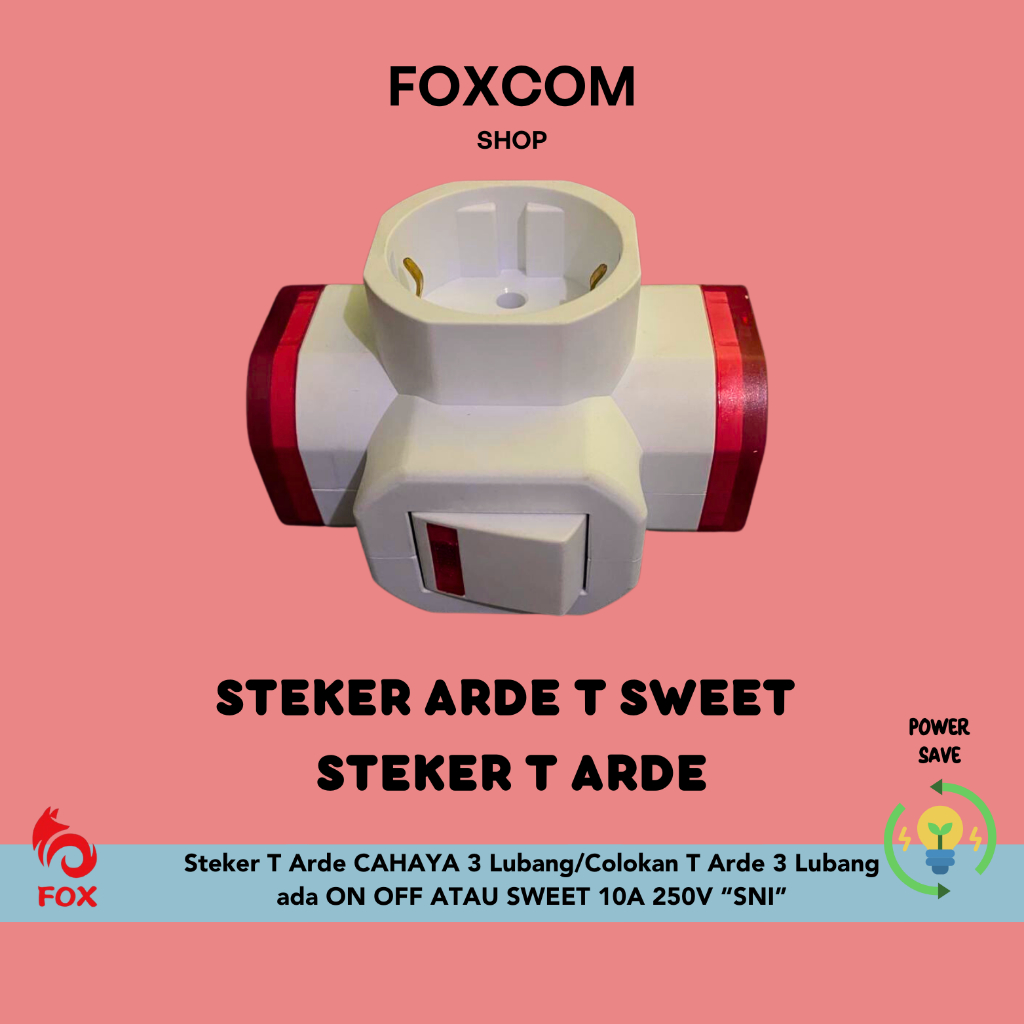 STEKER ARDE T / STEKER ARDE T  + SWITCH / STEKER SNI / STEKER T WARNA