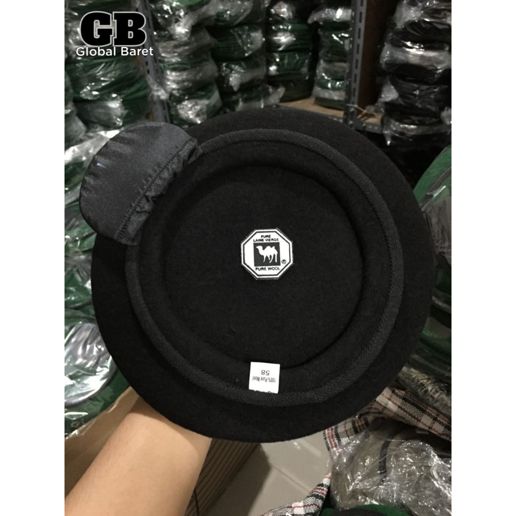 Baret Sabhara / Polisi , Camel Asli Logo Onta Hitam