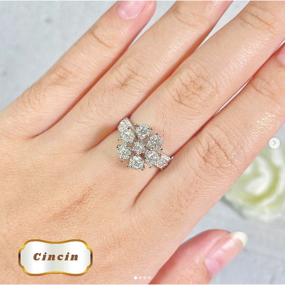 Elco Jewellery - Cincin Berlian Eropa F Vvs | CBRT-00524SH Berkualitas dan Bergaransi