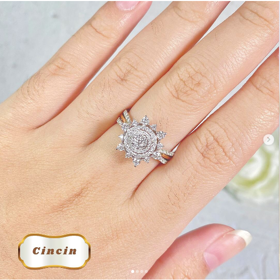 Elco Jewellery - Cincin Berlian Eropa F Vvs | CBRT-00525SH Berkualitas dan Bergaransi