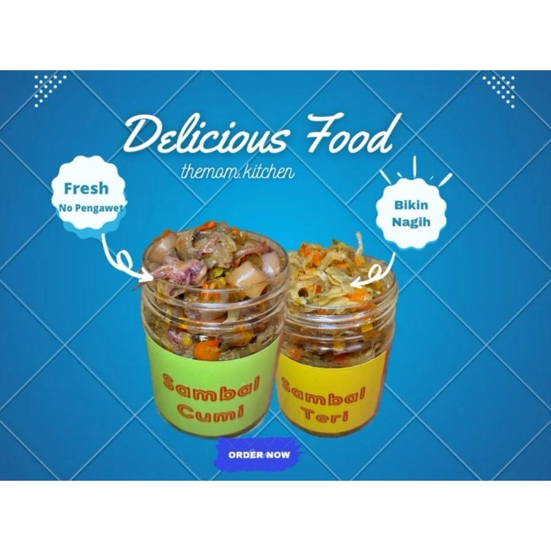 

Paket Mix Sambal cumi + teri