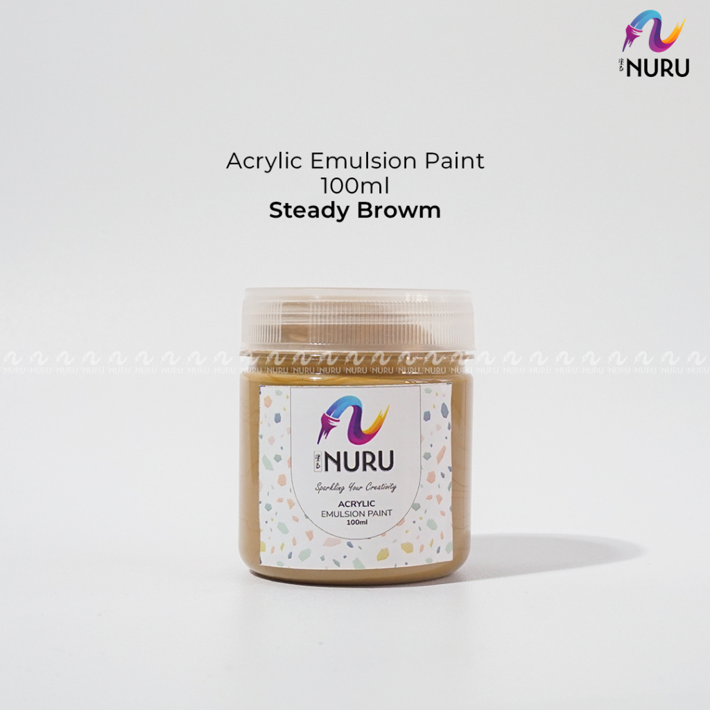 

Nuru Acrylic Emulsion Paint / Cat Akrilik | Steady Brown 100ml