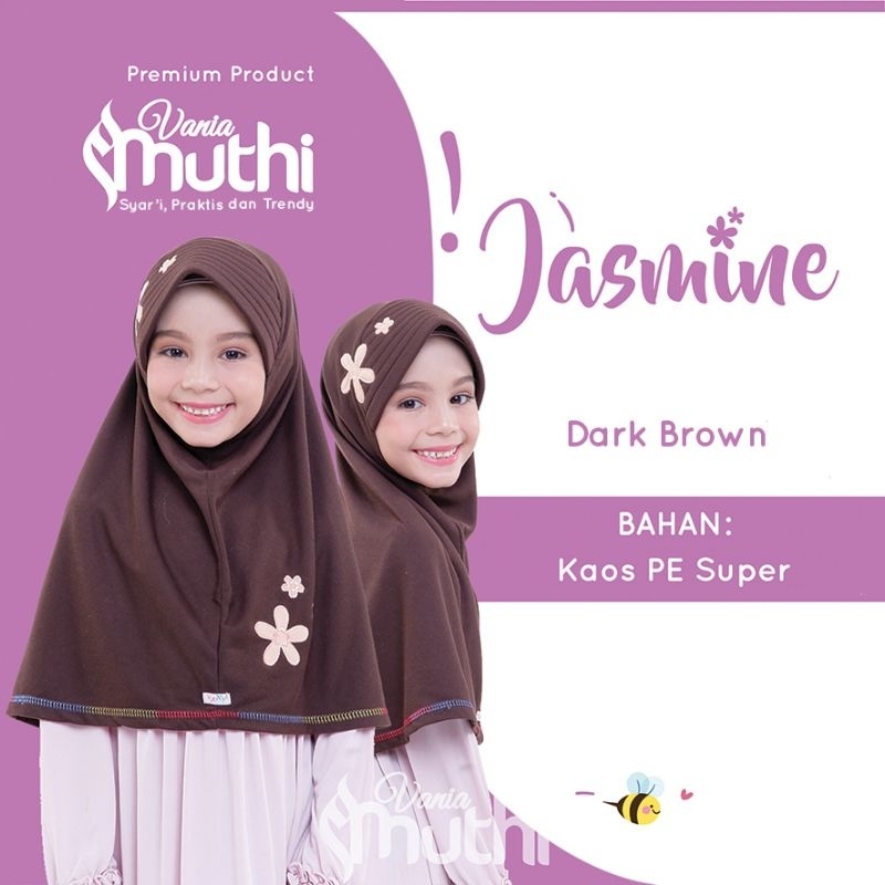 Jilbab jasmine standar M / Jilbab Vania teratai SD SMP / Jilbab Vania Muthi