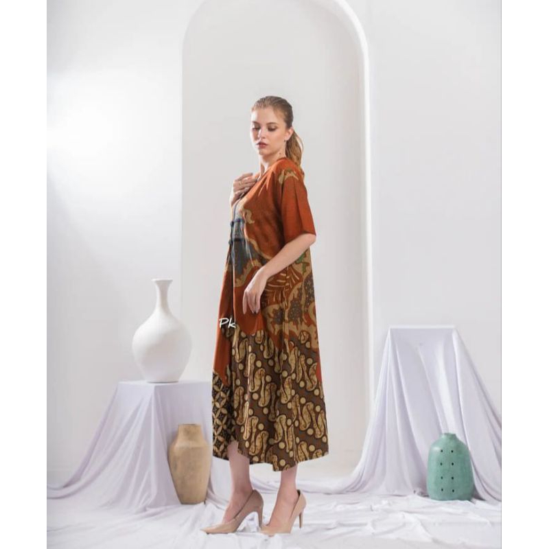 Daster Koin Abstrak 3 Batik Purbokusumo/dress santai