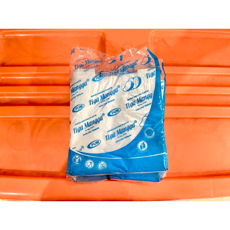 Kantong Plastik Hd Bening UK 17 24/ Kresek Bening Merk Tiga Mangga