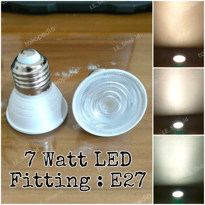 LAMPU HALOGEN LED 6WATT 6W SPOT F E27 SOROT 6 W WATT COB E27 PUTIH SPOTLIGHT