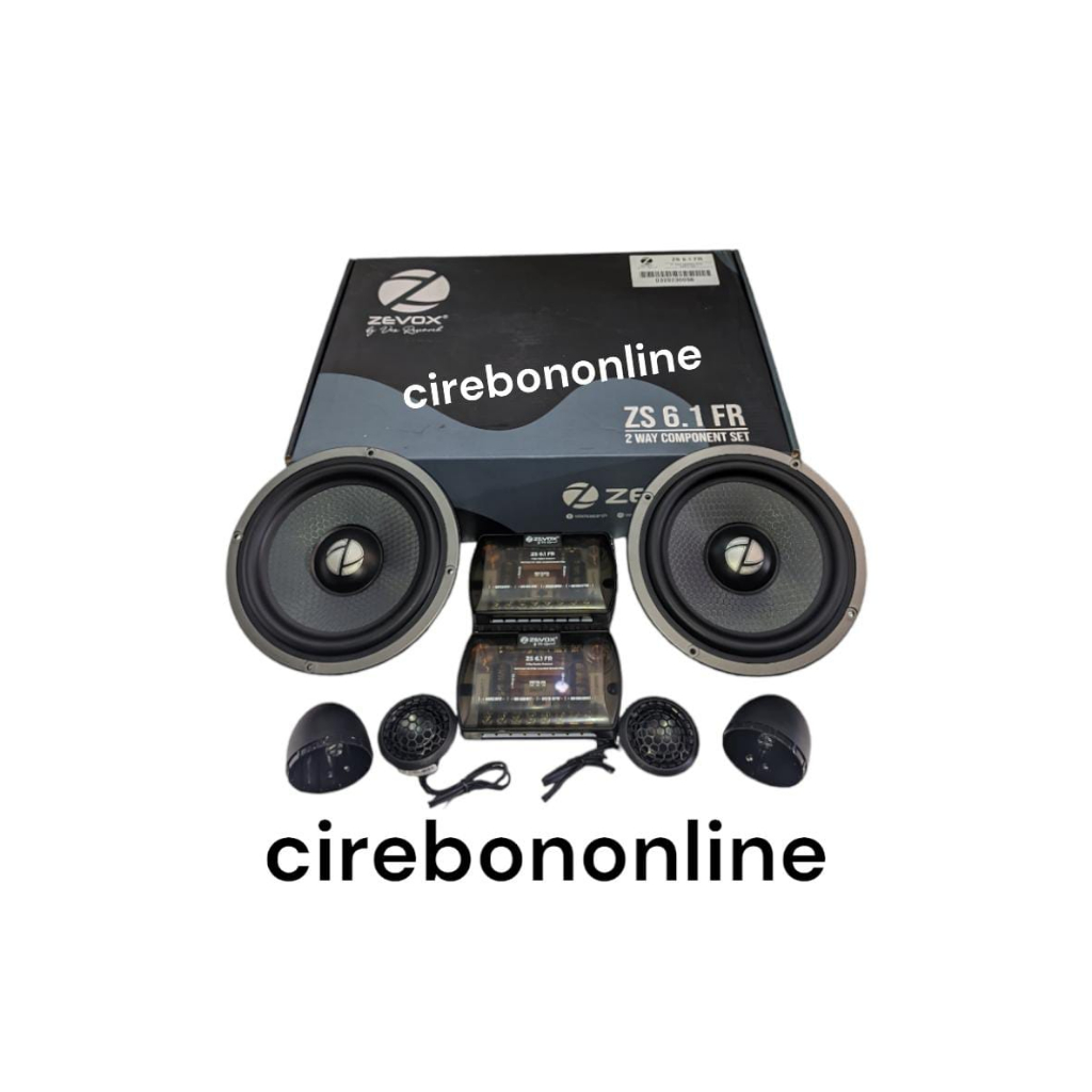 Speaker Split 2-Way dengan FullRange VOX RESEARCH ZEVOX ZS 6.1 FR ZS6.1FR - 6.5 Inch Mid Bass + Full