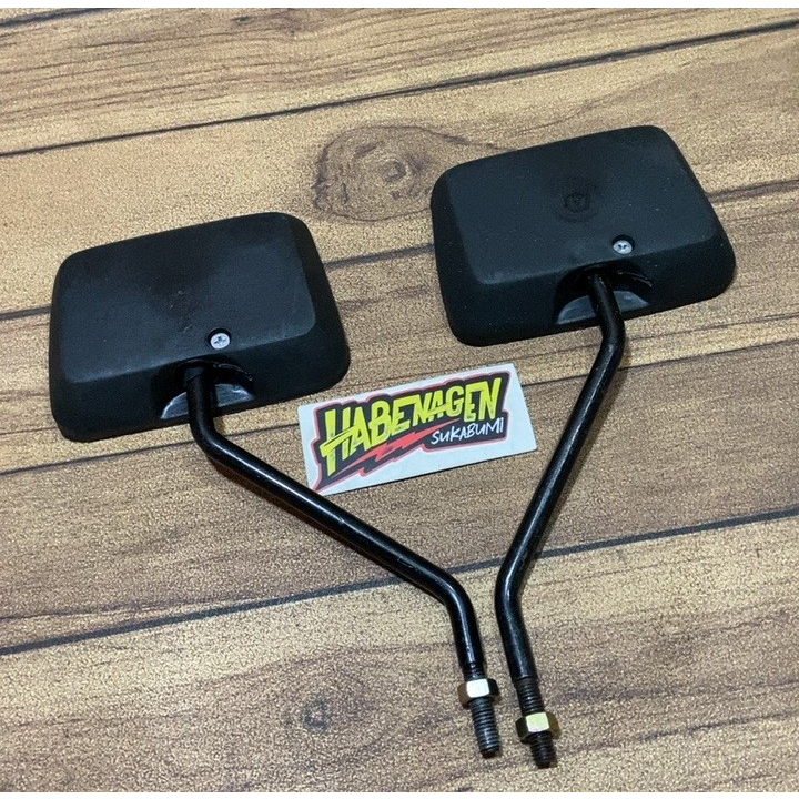 kaca spion sepion mirror Tangkai HItam Honda C700 super cup supercup drat 12 mm GOOD QUALITY