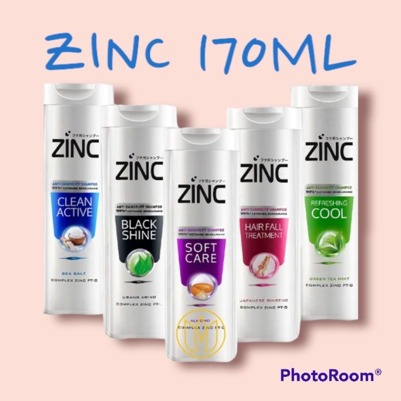 ZINC SHAMPO 170ml / shampoo zinc 170ml / zinc refreshing cool 170ml / zinc active fresh 170ml/ zinc 