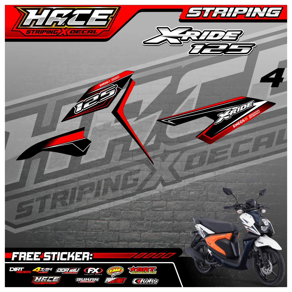 69 STRIPING X RIDE 125 - STRIPING X RIDE 125 PREMIUM GRAFIK
