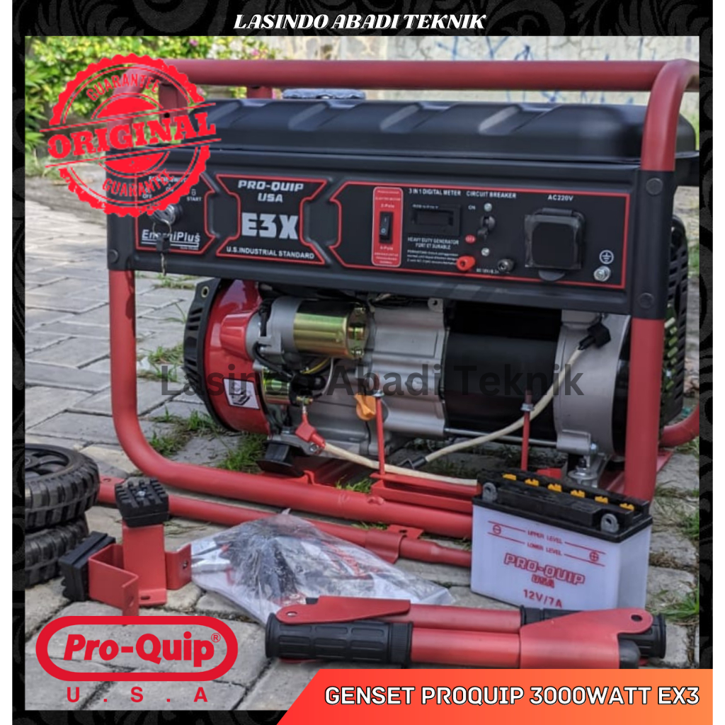 genset proquip 3000 Watt EX3 sudah autochoke