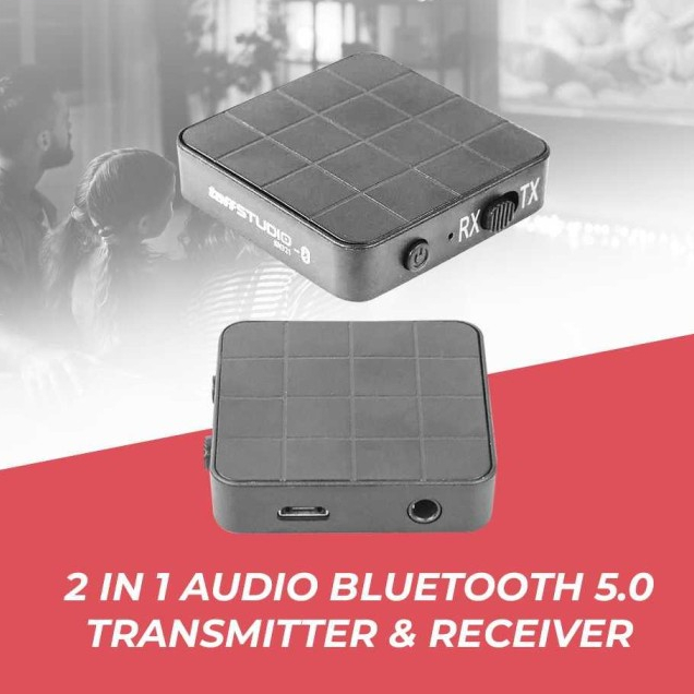 Transmiter Audio Receiver Speaker Bluetooth input AUX 3.5mm Handphone