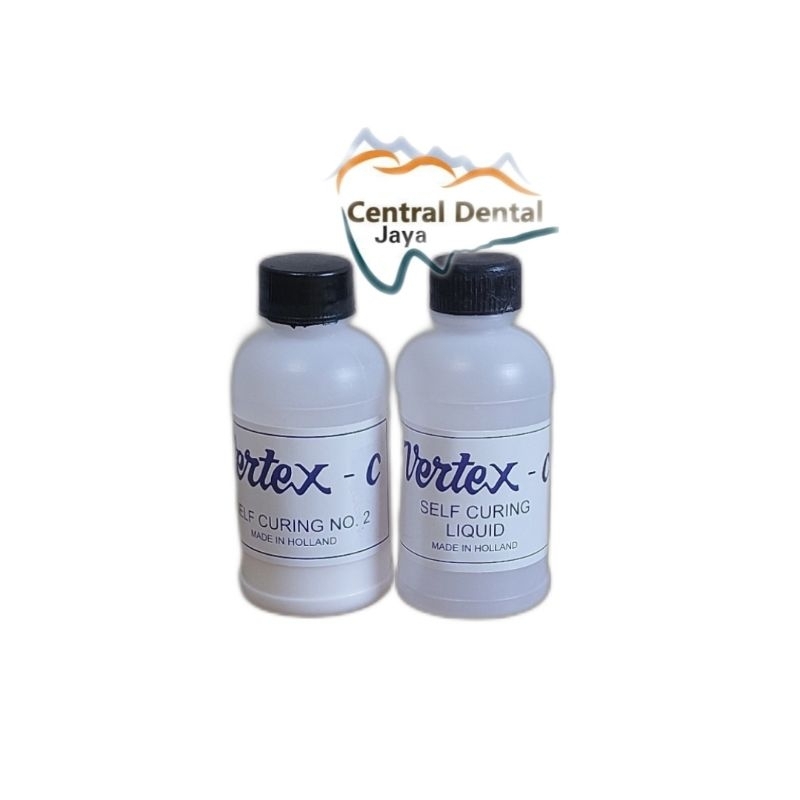 1 Paket Vertex C Powder Putih + Vertex-C Liquid Self Curing / Bubuk dan Minyak SC Otomatis Tanpa Reb