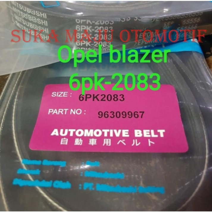 fan van v belt tali kipas 6pk-2083 opel blazer blaser 6pk2083 96309967