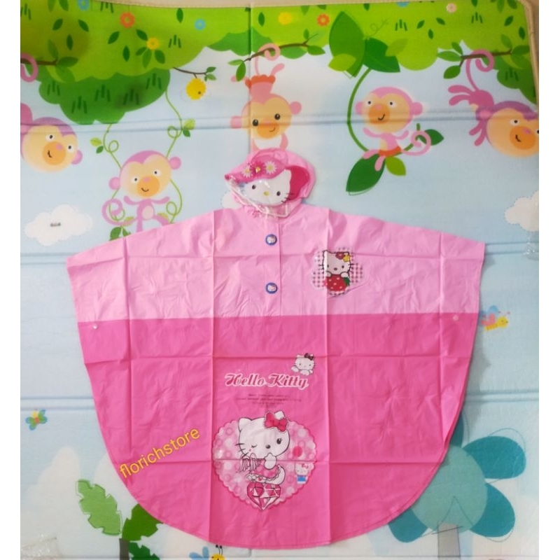 Baju / jas hujan anak perempuan Hello Kitty