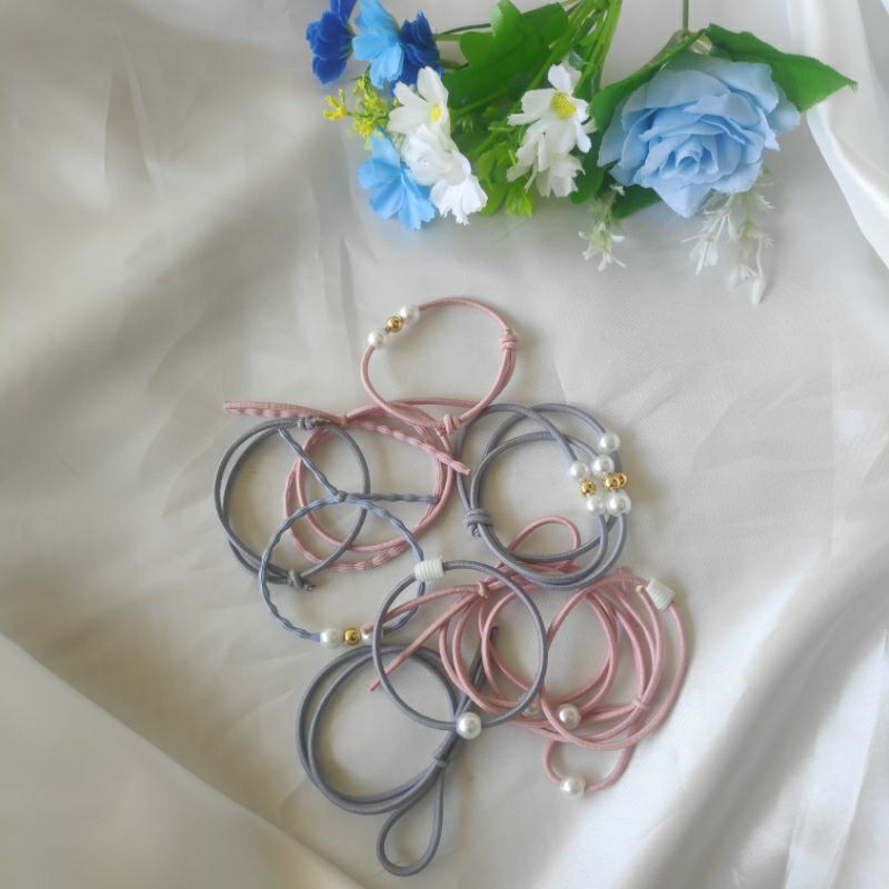 IKAT RAMBUT KOREA/TALI RAMBUT/GELANG IMUT/GELANG MUTIARA