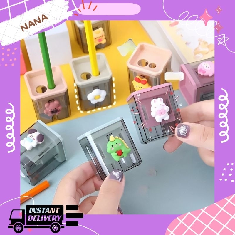 

SERUTAN RAUTAN PENSIL 2 LUBANG KARAKTER SANRIO KUROMI MELODY RT 126