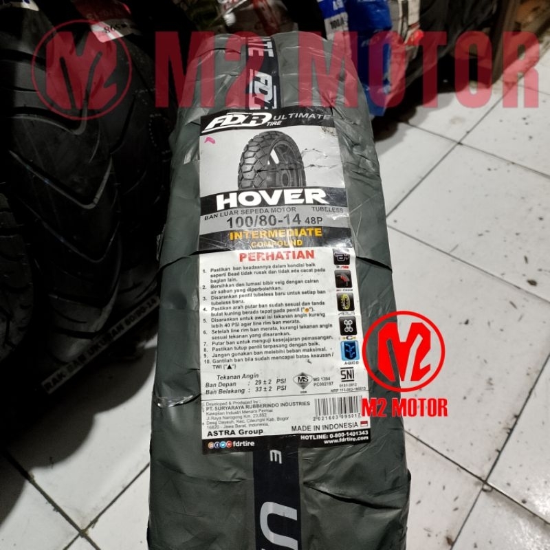 BAN FDR 100/80-14 HOVER TUBELESS