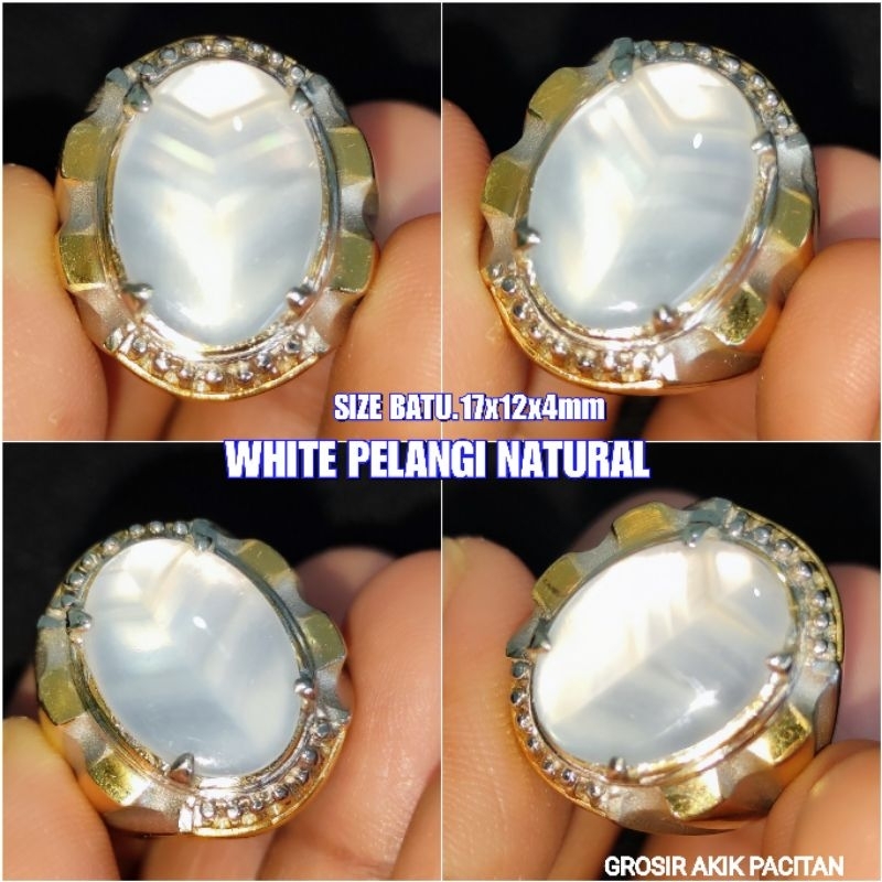 CINCIN JUNJUNG DERAJAT WHITE PELANGI KRISTAL
