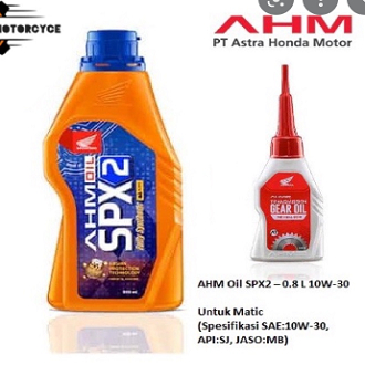 paket oli spx2 dan gardan ahm oli spx 2 Matic 800ml & gardan ahm 120ml oli spx 2 matic ahm original