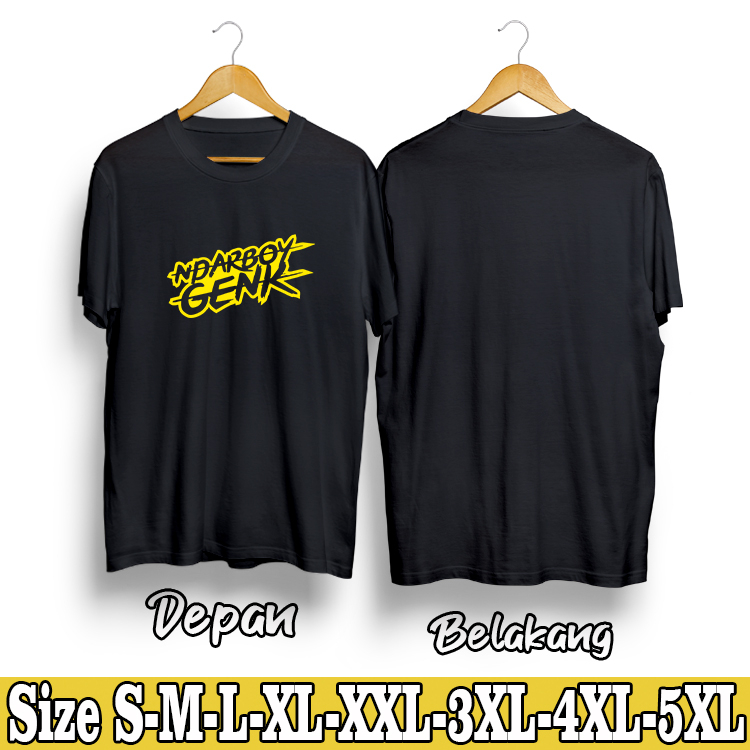 Kaos Dewasa NdarBoy Genk  Bahan Cotton Combad 30S Premium