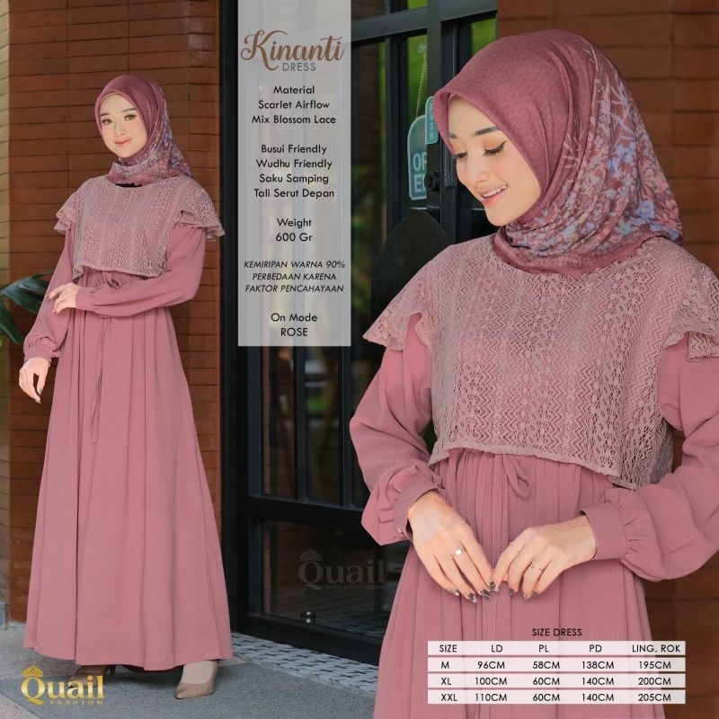Gamis wanita Kinanti Dress by Quail