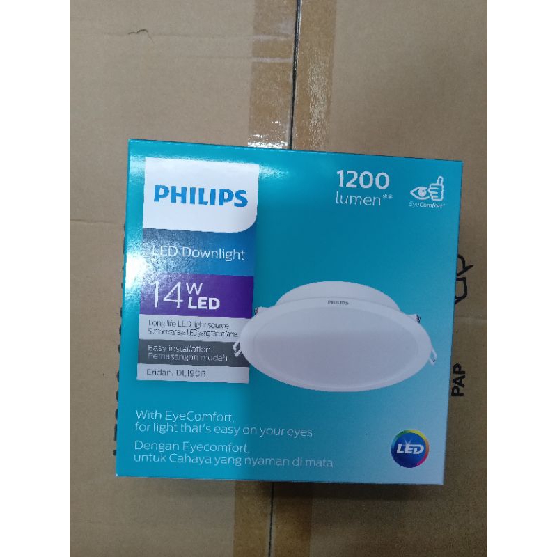 DOWNLIGHT PANEL LED PHILIPS ERIDANI 14 WATT 6 INCH 6" -4000K