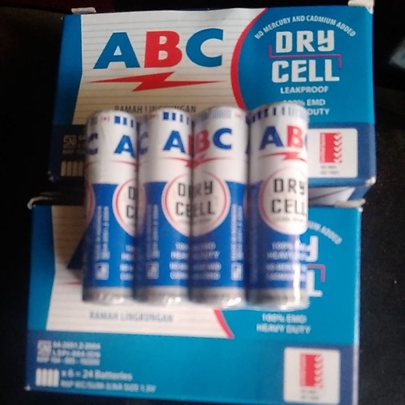 Baterai jam dinding ABC original