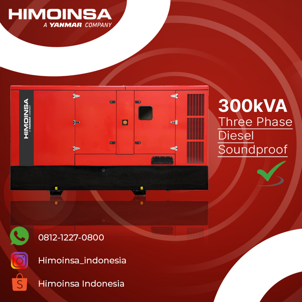 Genset Diesel 300KVA Yanmar Silent/Open Stamford - Murah & Berkualitas